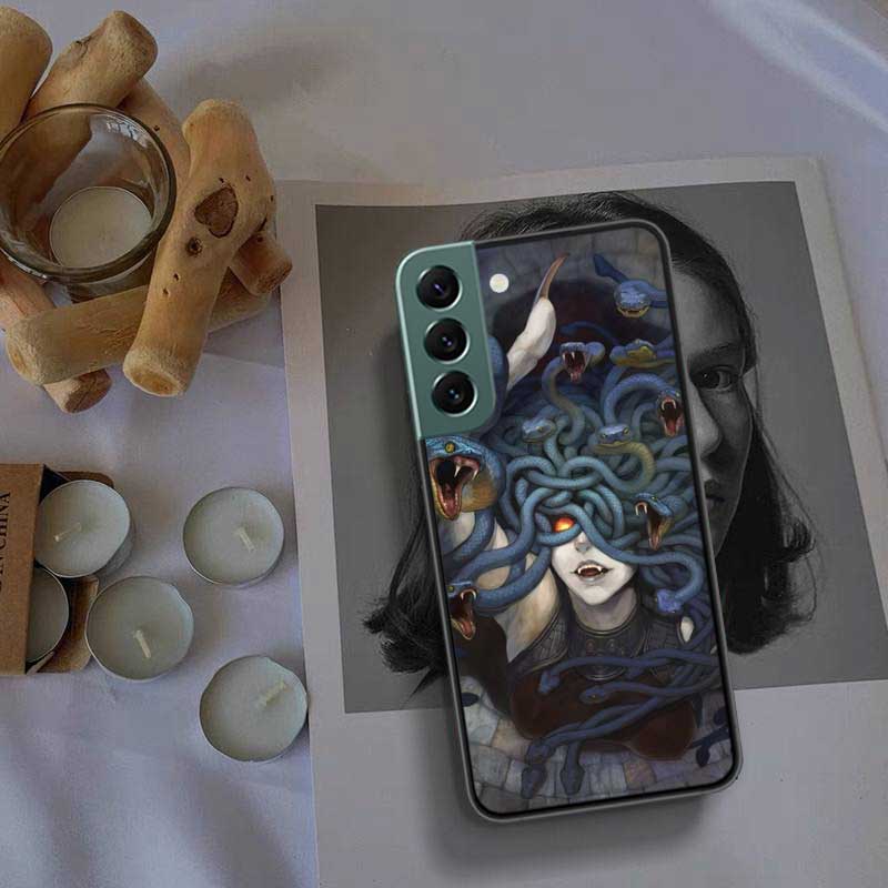 Custodia per telefono Medusa nella mitologia greca antica Per Samsung A15 A25 A35 A55 Galaxy A70S A50S A30S A30 A40 A71 A51 A41 A31 A21 A11 A