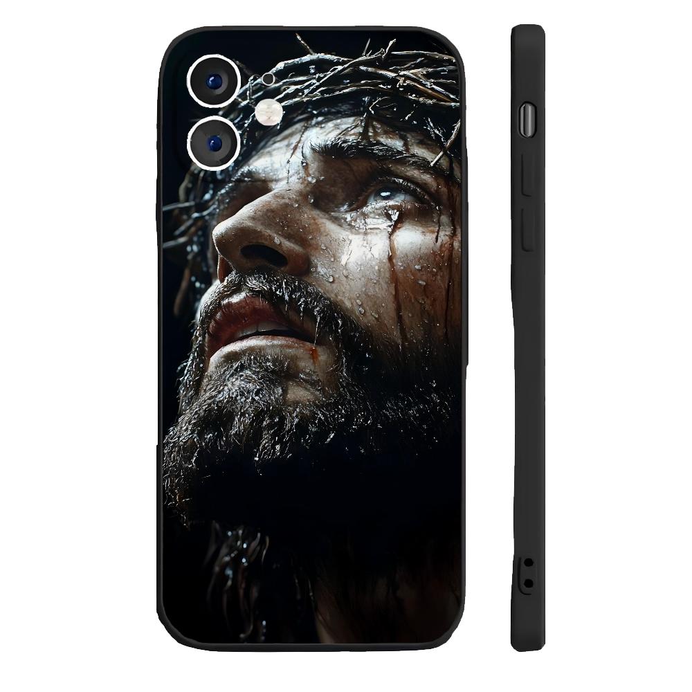 Son Of God Jesus Cross Holy Light Phone Case Silicone Soft For IPhone 16 15 14 13 12 11 Plus Pro Max Plus
