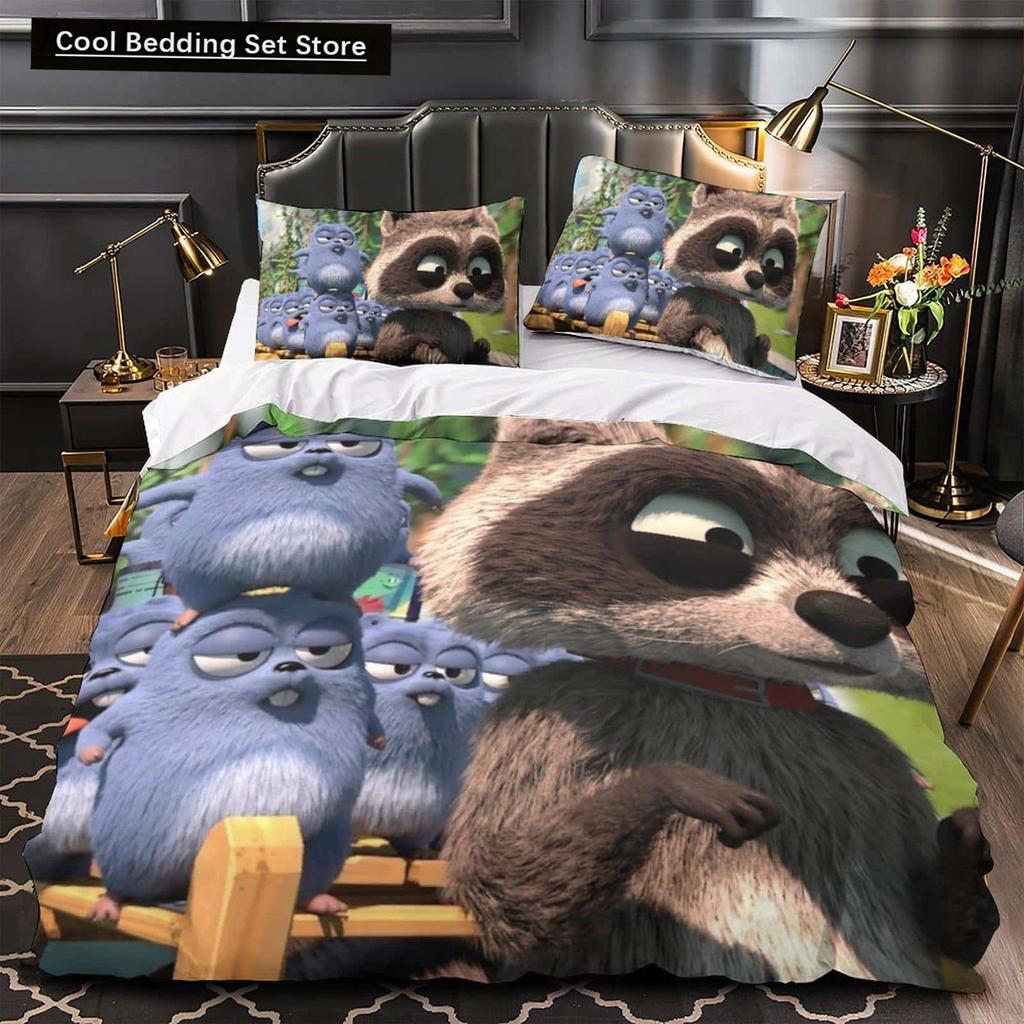 3D Printed Anime Grizzy and the Lemmings Bedding Set Single Twin Full Queen King Size Bed Set Adult Kid Bedroom Duvet Cover Sets