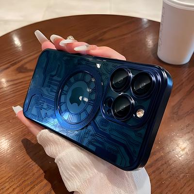 Luxuriöse transparente magnetische Hülle für Magsafe für iPhone 15 14 13 12 11 16 Pro Max kabellose Ladehülle 16 15 Plus Zubehör