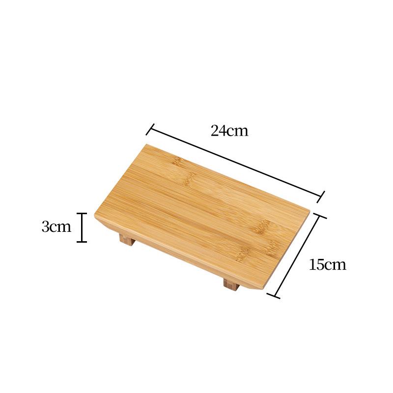 Bamboo Sushi Board Japanese And Korean Cuisine Rectangular Sushi Tray Serving Plate Cooking Sashimi Tableware Wood Platter Board
