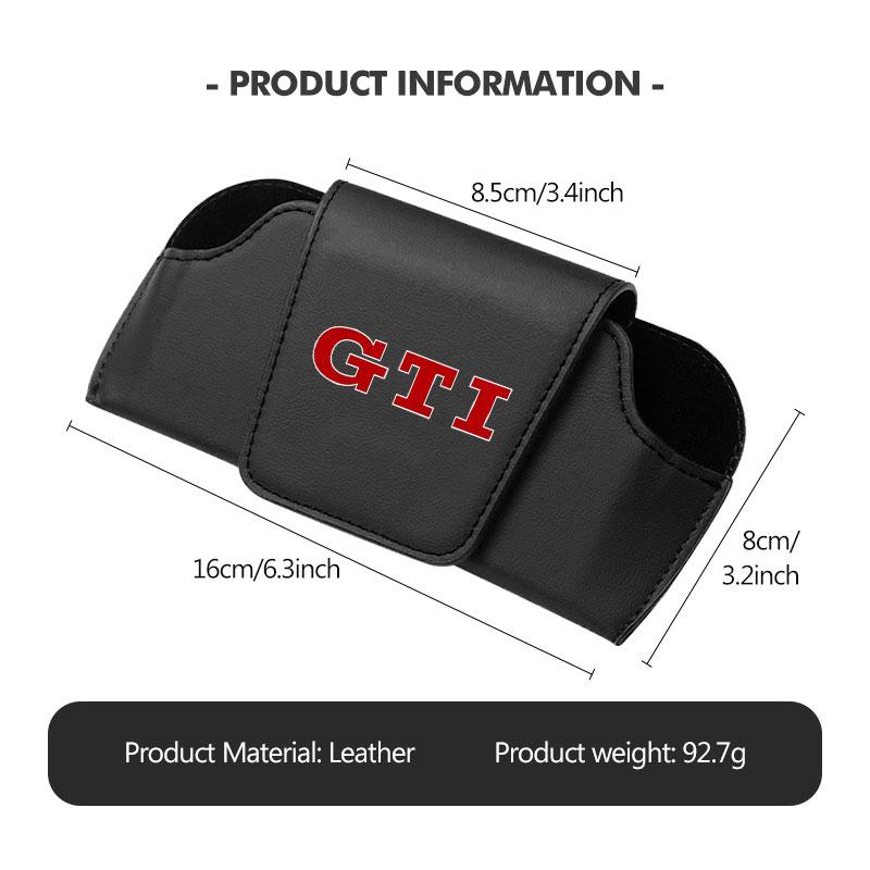 For Volkswagen VW Car Sun Visor Eyeglass Storage Box Glasses Protective Case WW38 Golf 4 5 6 7 GTI Tiguan Passat B5 B6 B7 CC Jetta