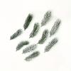 20pcs Artificial PE White Flocking Pine Branches Festive Christmas Tree Decoration DIY Home Party Ornaments Aesthetic Room Decor