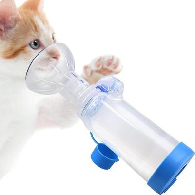 Haustier Inhalator Spacer Kammer für kleine Hunde Haustiere Tragbar Reise Katzen Verwendung Vernebler Inhalator Maske Tier Atmungsapparat
