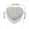 Sparkling  Metal Tin Box Tinplate Jewelry Necklace Storage Case Heart-Shaped Empty Box Mini Candy Pill Organizer