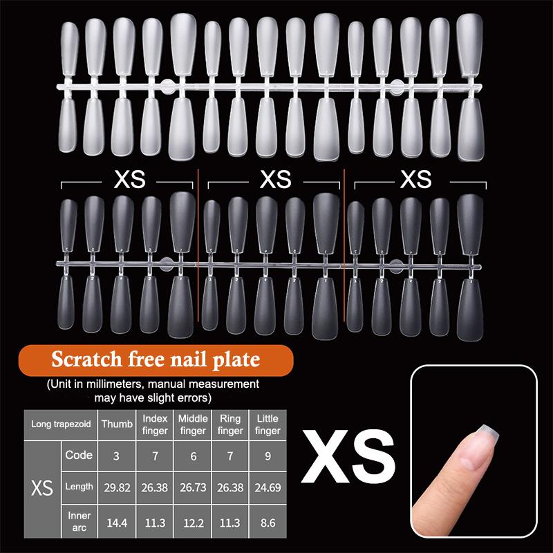 100pcs Press On Nail Tips Full Cover Ultra-Thin False Nails Patches Gel Nails Extension System Clear Fake Nails Art Accessories