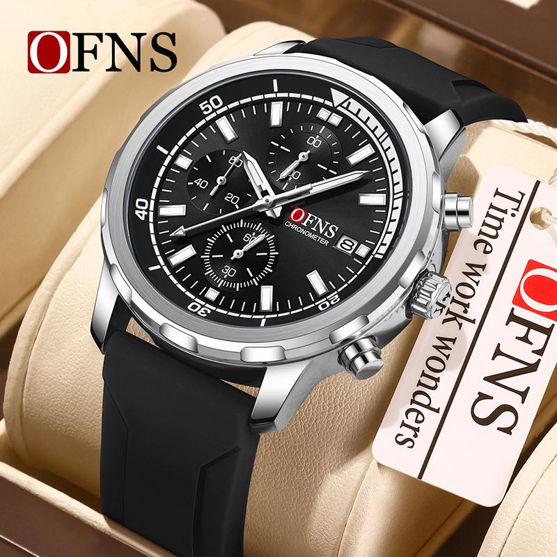 Oufanni Men s Waterproof Luminous Quartz Chronograph Watch
