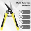 Multifunctional Tin Snips 8 Inch Practical Straight/Offset Metal Cutter Tool Safety Lock Metal Cutting Shears Hand Tool Scissor