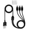 USB C Splitter Cable,USB A Male to 3 Type-C Male Data Sync Charge Cable,3 in 1 Charging Cord Fast Charge for Mobile