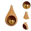 Shopkeepers Door Opening ,Chime Ornament Decor Wood Doorbell with Brass Room Garden Wardrobe