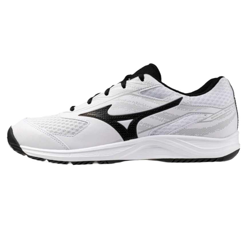Mizuno Break Shot 5 Ac Solid Color Fashion Outdoor Low Top Tennis Shoes Unisex Sneakers White 61GA254009