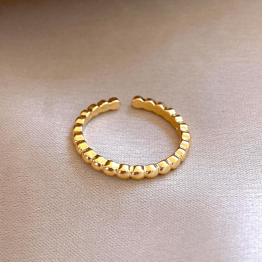 

French simple geometric love zircon ring index finger ring fashion personality versatile jewelry