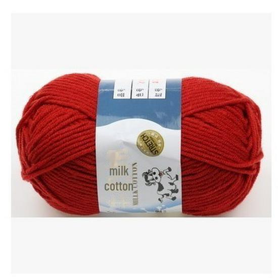 Milk Cotton Yarn Set for DIY Projects: Scarf, Crochet Slippers, Hand-Woven Bags