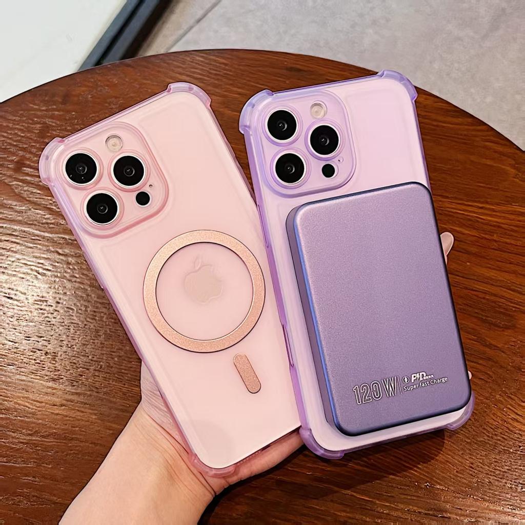 Candy Color For Magsafe Phone Case For Huawei Honor Magic 8 7 Lite 6 5 4 3 Pro Transparent Magnetic Bumper Cover