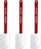 Silicone Spatulas Heat Resistant Rubber Commercial Silicone Scraper Spatula with Handle for Kitchen Baking Cooking 3 Pcs Set