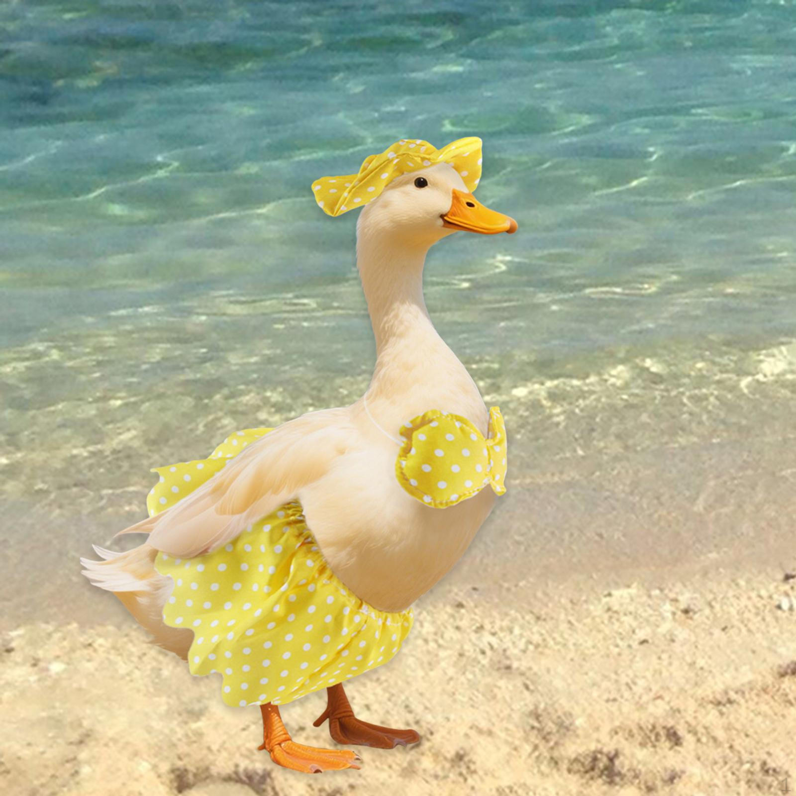 

Комплект из 3 предметов для гавайского гуся с одеждой для лужайки в горошек, для крыльца, костюм для вечеринки L