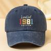 A Stylish Unisex Baseball Cap with a  Print Featuring a Classic Vintage Washed Design Lightweight And Curved Brim Suitabl