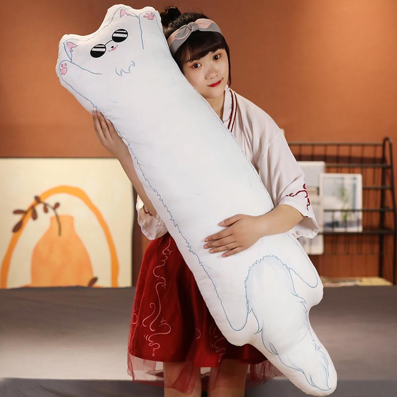 Jujutsu Kaise Satoru Gojo Long Cat Pillow Cushion Comic Plush Toy Filling Doll