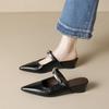 Height-increasing Bag Head Half Slippers Women's Summer Outer Wear Wedged Heels Pointed Shoes Sandals Women