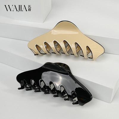 Wjia French Acetate Hair Clip: Simple, Large Shark Clip for Women