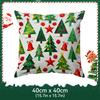 Cartoon Christmas Theme Pillowcase Printed Polyester 40/45/50Cm Throw Pillowcover Decorative Sofa Cushion Pillowslip Home Decor