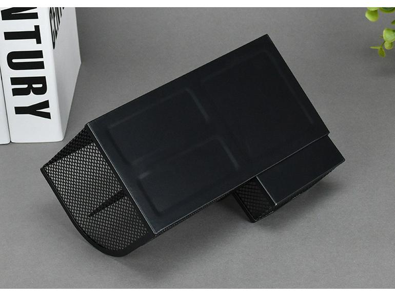 Little Seven Desktop Pen Holder - Office Stationery Organizer with Multiple Compartments