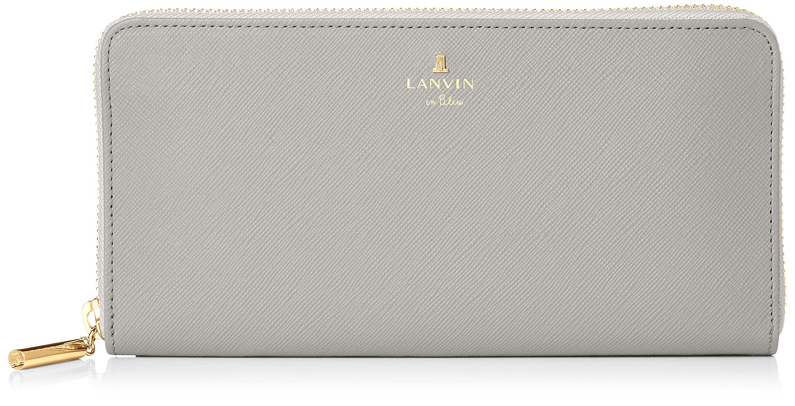 

on Luxembourg Color Round Zipper Long Wallet Gray [Lanvin Bleu] Women s 481179-20