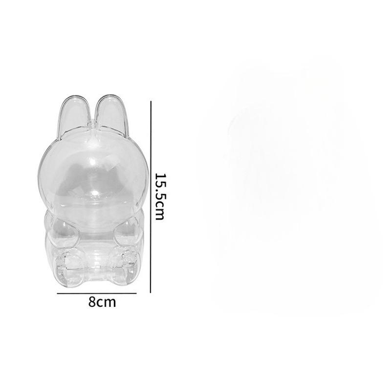 

1 шт. Прозрачный защитный чехол Labubu Коробка для хранения мягких игрушек Пылезащитный чехол Портативные аксессуары для кукол Чехол для демонстрации кукол Подарки для детей