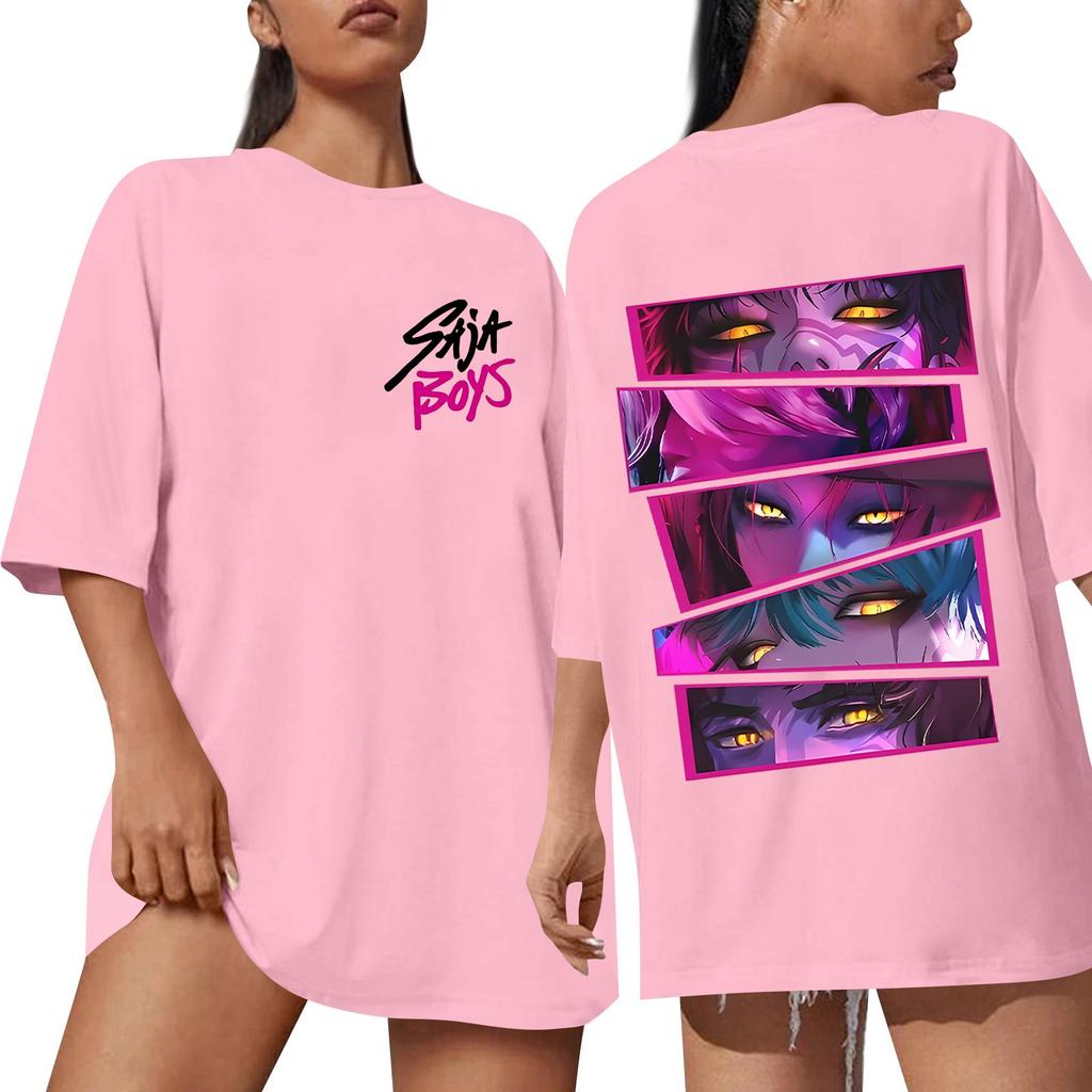 Women's Round Neck Short Sleeve T-shirt Casual Loose Top