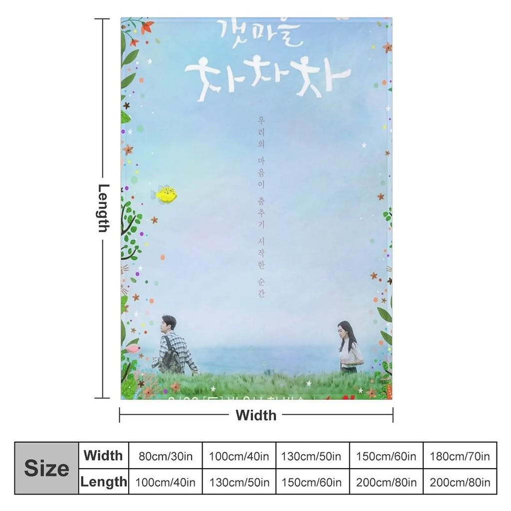 Hometown Cha Cha Cha Kdrama - Kim Seon Ho Throw Blanket Soft Big Blanket Polar blanket