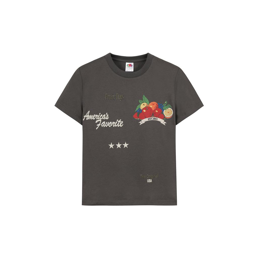 Peulusobeudeolum Tropical Crop Short Sleeve T-Shirt (Charcoal Grey)