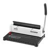 Spiralbindemaschine, Manueller Buchbinder 34-Loch-Bindung 120 Blatt, Locher einstellbar 3/16" - 9/16" Spiralbindespiralen, für Brief