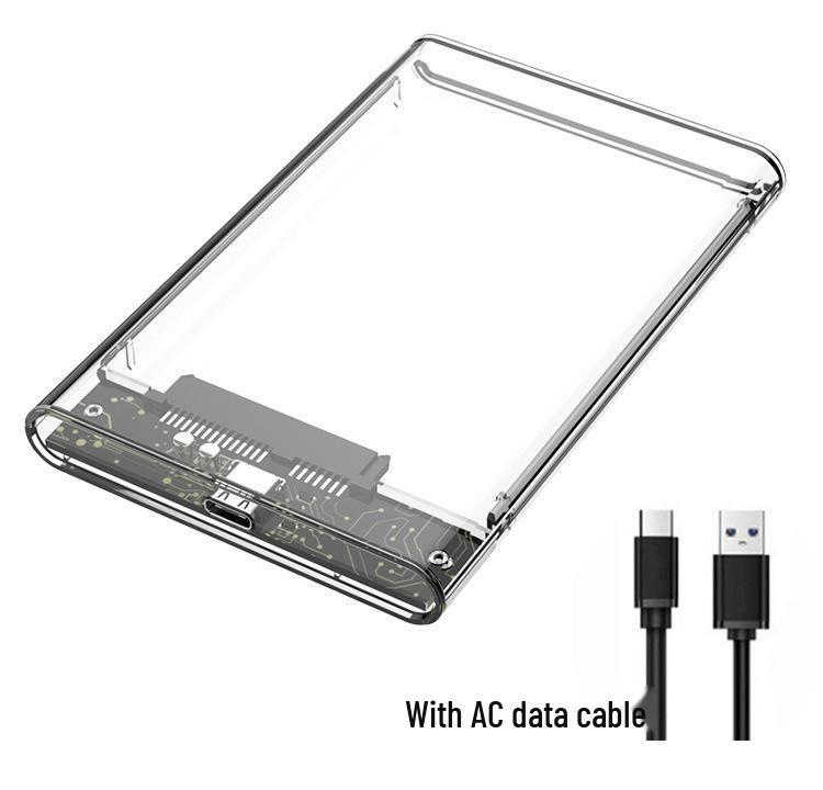 Transparentes USB-C 3.1 & USB 3.0 2,5” SSD Festplattengehäuse