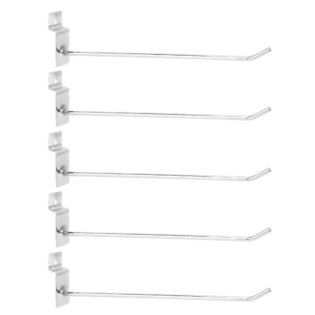 50Pcs Supermarket Shelf Hook Iron Strong Wear Resistant Flat Tip Peg Board Hook Slatwall Hanger