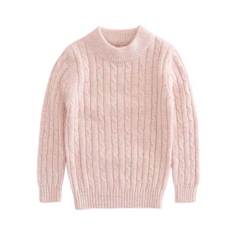 Children's Cashmere Sweater: Boys' and Girls' Thick Knitted Pullover for Autumn and Winter