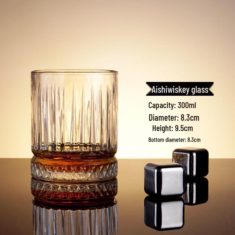 ZISIZ Vintage Carved Crystal Glass Set