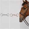 Sanftes Gebiss mit zwei Ringen | Rostbeständig, Gebrochenes Gebiss, für den täglichen Reitsport Rose