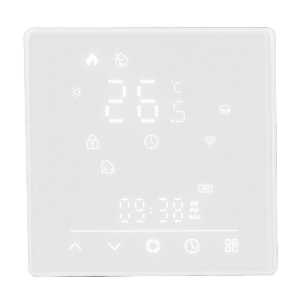 Smart Thermostat Electric Heating Smart Temperature Control Switch for Home 16A 95240V AC White