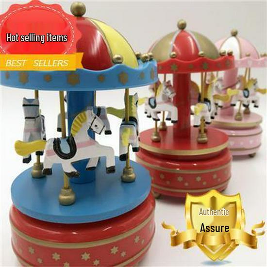 Music Box Carousel Birthday Cake & Christmas Decoration Gift