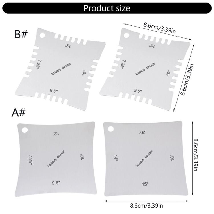 High Precisions Guitar Neck Radius Gauge with Smooth Designs Prevents Scratches Suitable for Setups and Maintenance