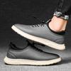 Men Genuine Leather Casual Shoes High Quality Drive Shoes Soft Sole Male Slip On Walking Shoes Fashion Outdoor Sneakers Trainers