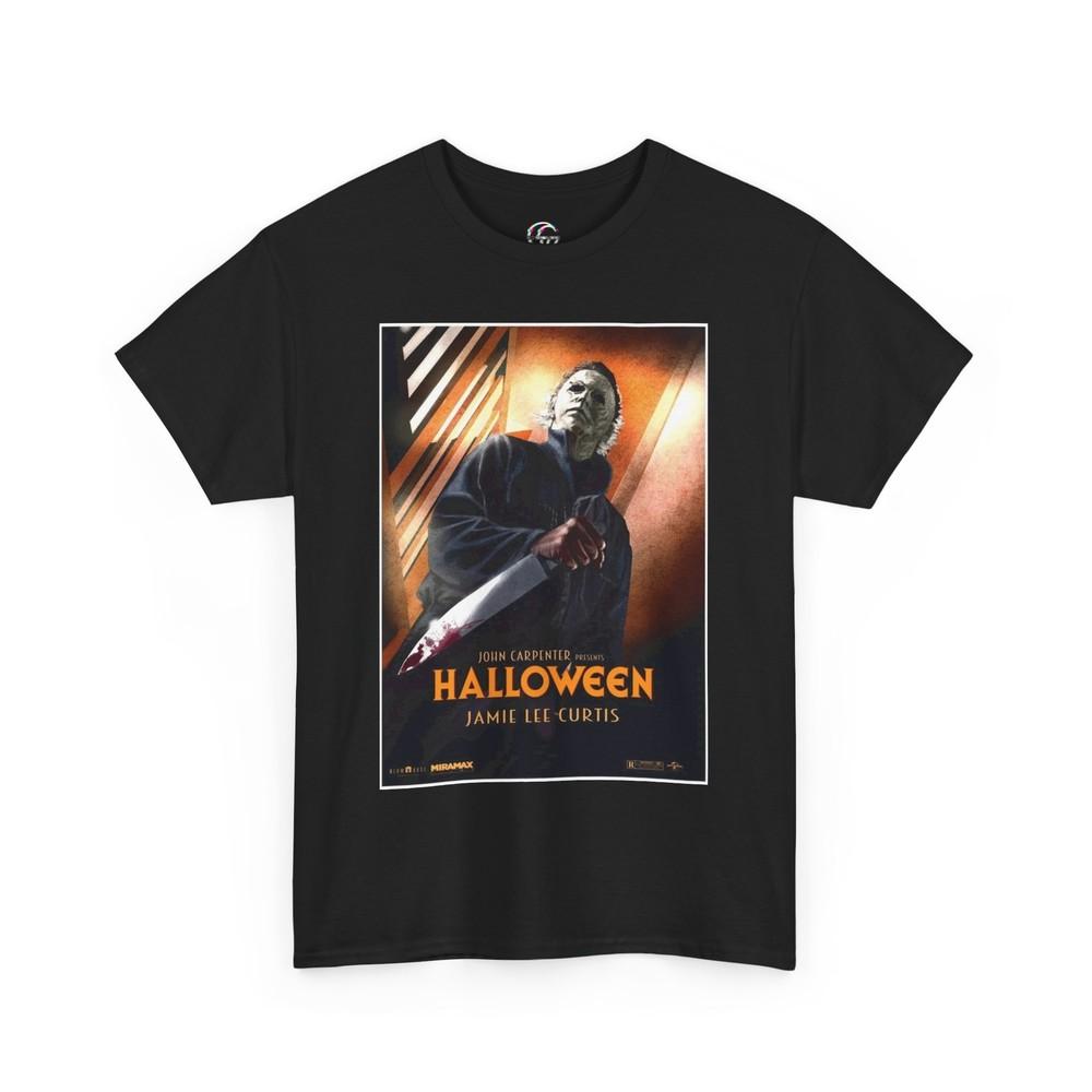Halloween Movie Poster Retro TShirt Michael Myers Shirt Horror Film Fan Tee Unisex T-Shirt XXXXL