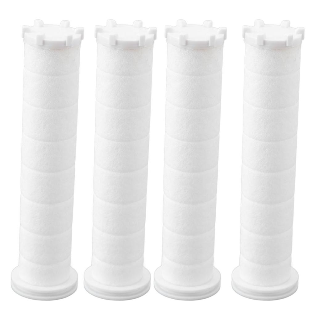 12pcs Shower Head Filter Element PP Cotton White Bath Accessories for Detachable Hydro Shower Head Set