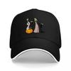 Witch and Pumpkin Halloween Baseball Cap Black Embroidered Design Magic Wand Autumn Theme Adjustable Hat for Adults