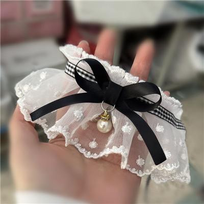 

Белый Кружевной Бант-Воротник, Бандана-Нагрудник с Бантом, Сетчатая Вышивка, Ожерелье для Собаки и Кошки, Шейный Ремень для Маленьких и Средних Собак, Банданы, XL XS 1.5kg