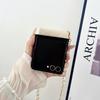 Fragrant Pearl Crossbody For Women Luxurious Card Holder Wallet Phone Case for Samsung Galaxy Z Flip 7 6 5 4 3 Shockproof Cover