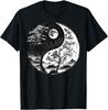 T-shirt Taijitu Yin Yang Symbole Yin Yang Noir et Blanc sur Nature