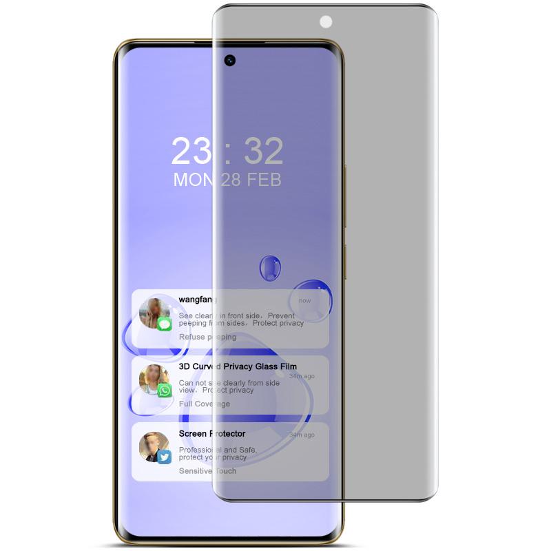 IMAK For Realme 12 Pro 5G/12 Pro+ 5G Privacy Screen Protector 3D Curved Edge Anti-scratch Film