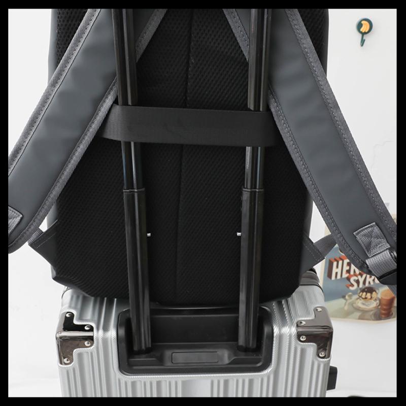 Unisex Advanced PU Schoolbags for College Students High School Elegant Black 3 Pcs Set Backpack with Study Bag Pencil Box