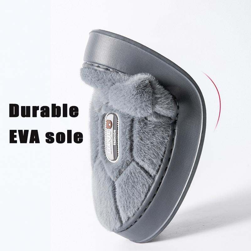 Trend Winter Couple Indoor Non-slip For Men Women Flip Flops Warm Slippers Home Slides Casual bedroom Soft Shoes Big Size 50 51